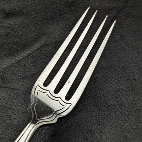 英國古董鍍銀餐具套裝 6x2 奧爾巴尼圖案托盤